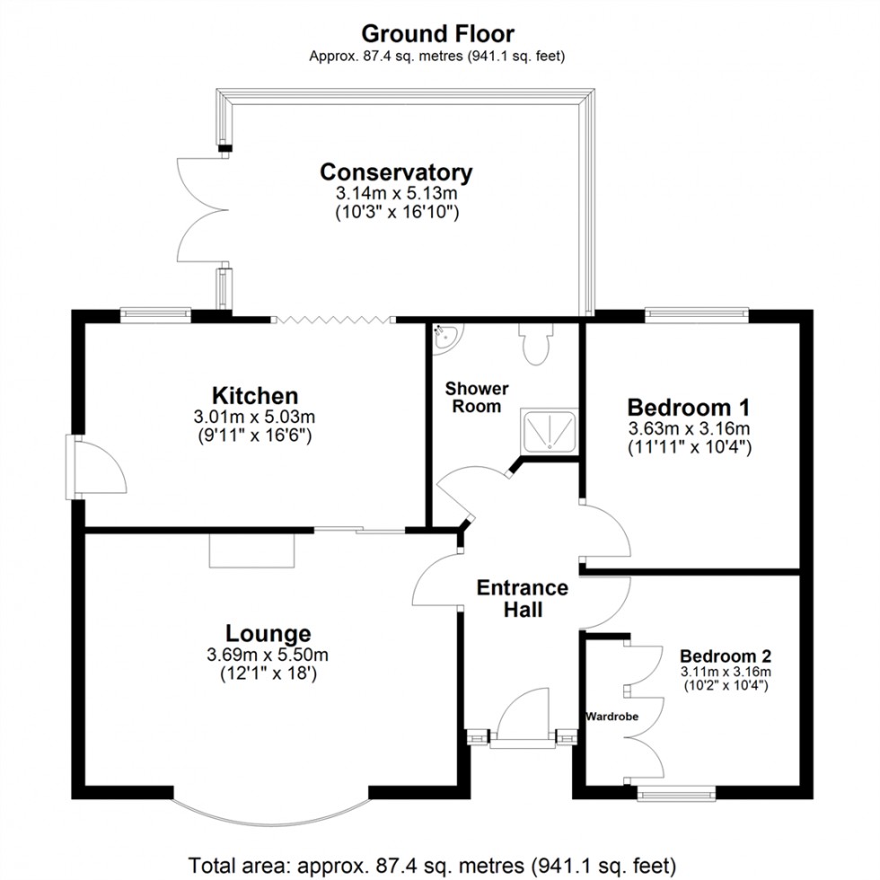 Floorplan for Richardson Court, Hambleton