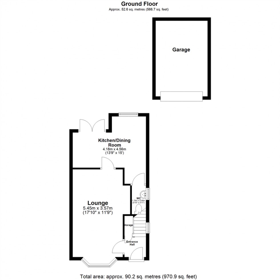 Floorplan for The Coppice, Thorpe Willoughby, Selby