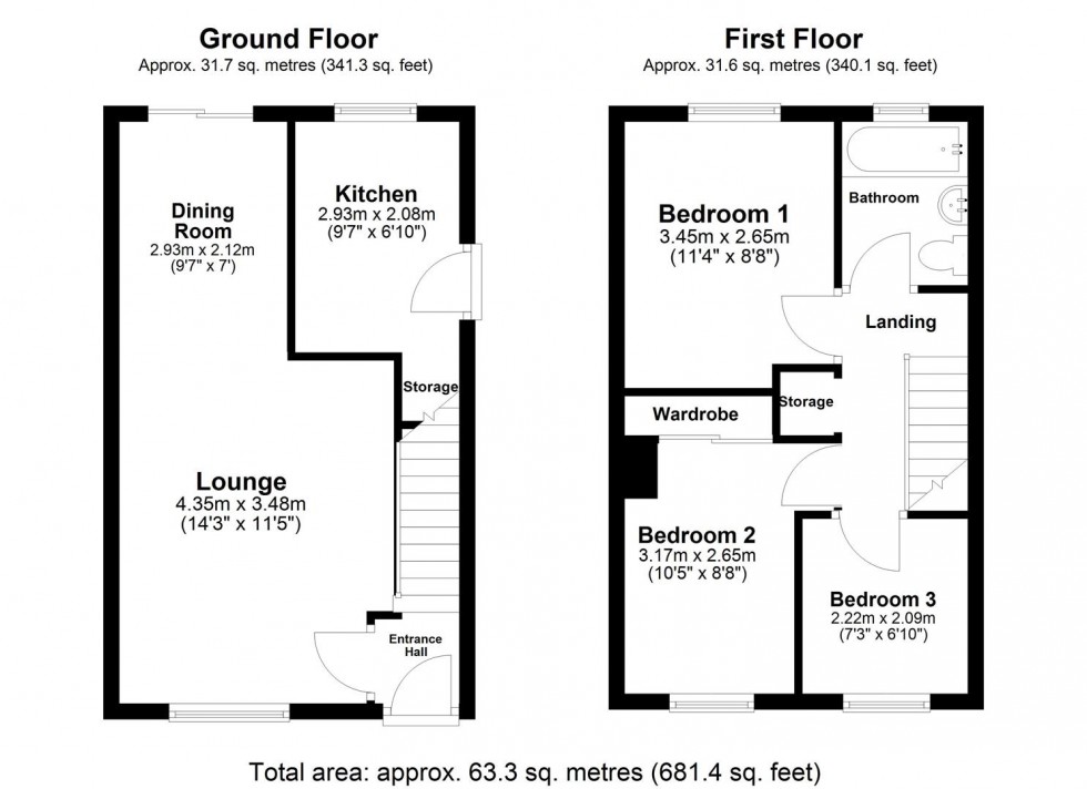 Floorplan for Lingcroft Close, Camblesforth