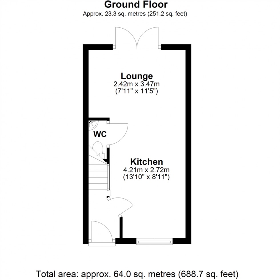 Floorplan for Fir Tree Close, Selby
