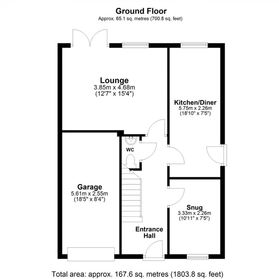 Floorplan for The Laurels, Barlby, Selby