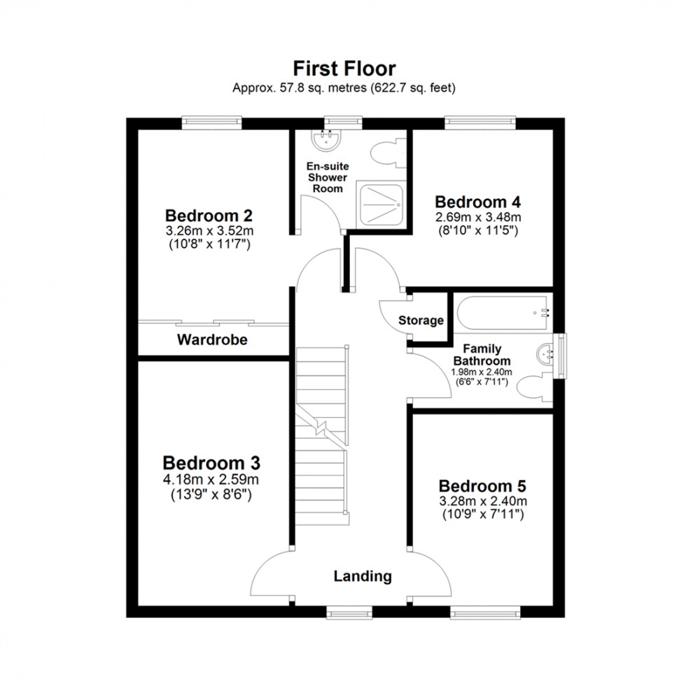 Floorplan for The Laurels, Barlby, Selby