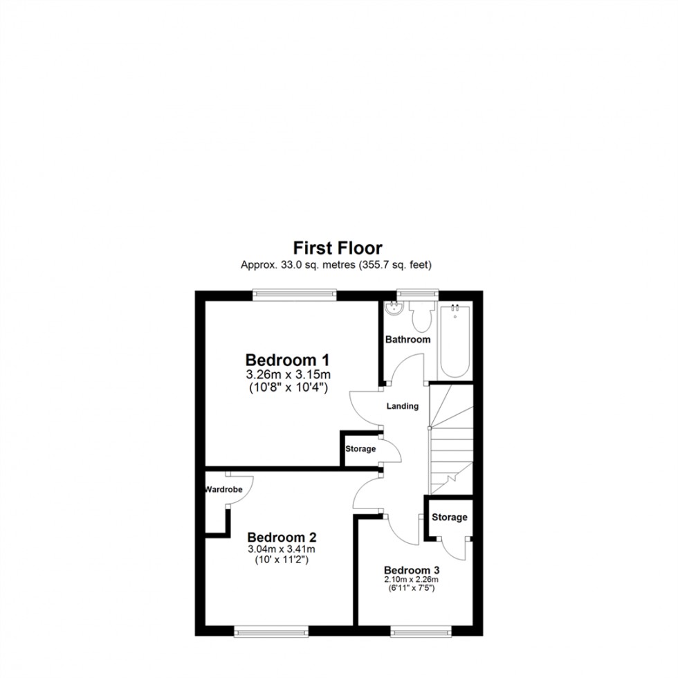 Floorplan for Primrose Grove, Selby