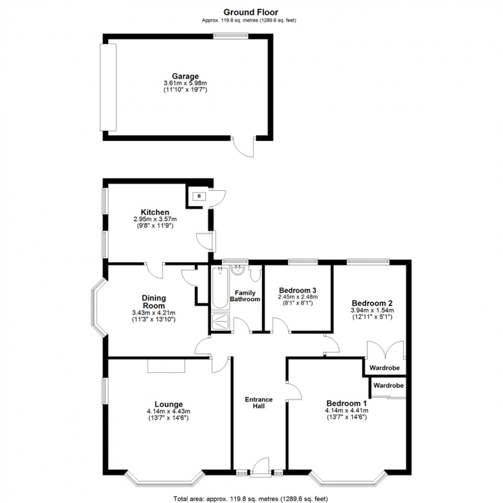 Floorplan for York Road, Barlby, Selby