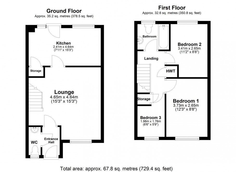 Floorplan for Ash Close, North Duffield
