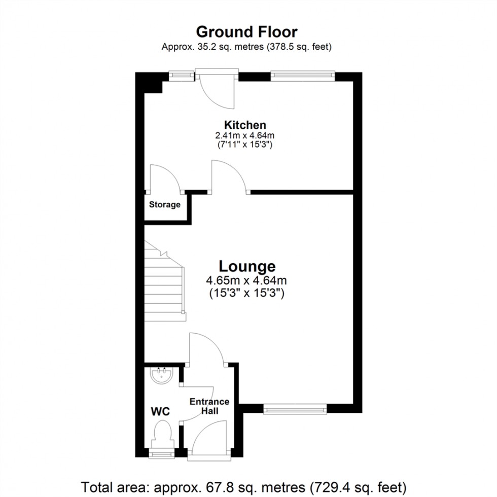 Floorplan for Ash Close, North Duffield