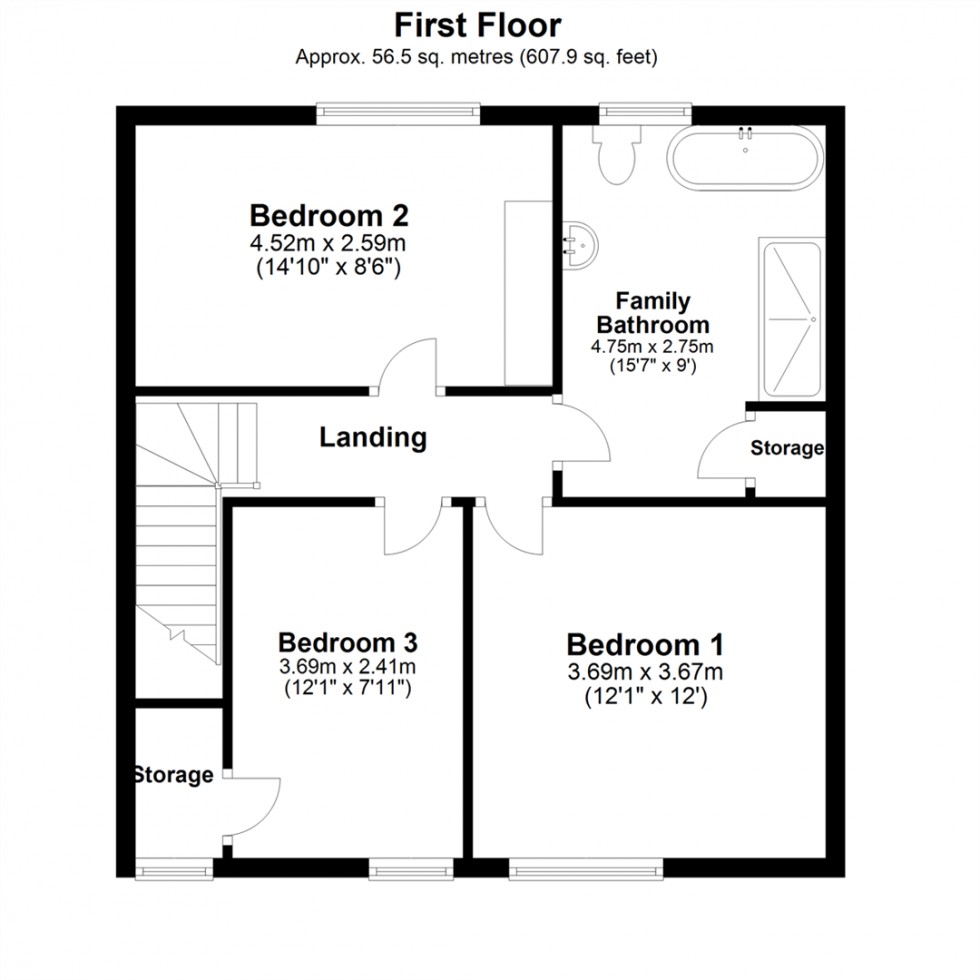Floorplan for Barlby Road, Selby
