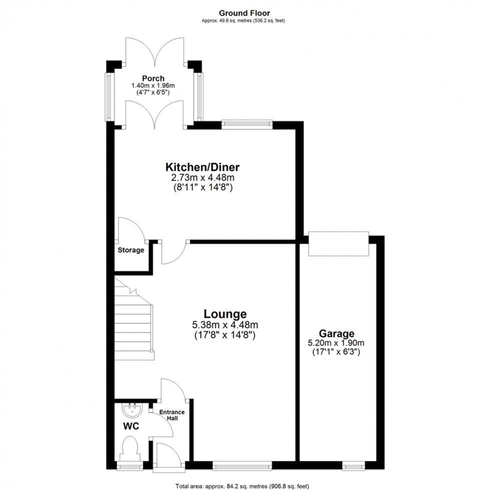 Floorplan for Chestnut Green, Monk Fryston