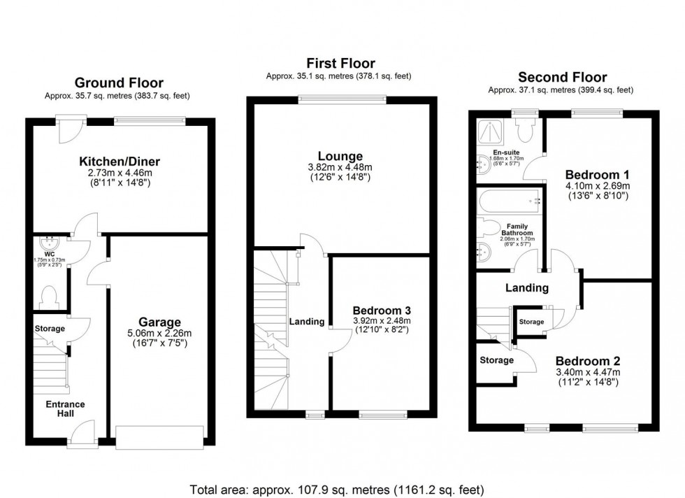 Floorplan for Abbots Court, Selby