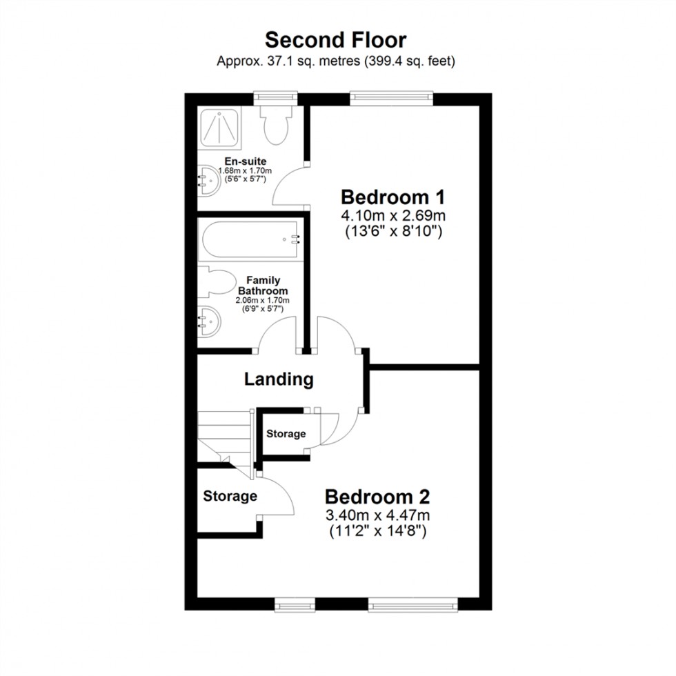 Floorplan for Abbots Court, Selby