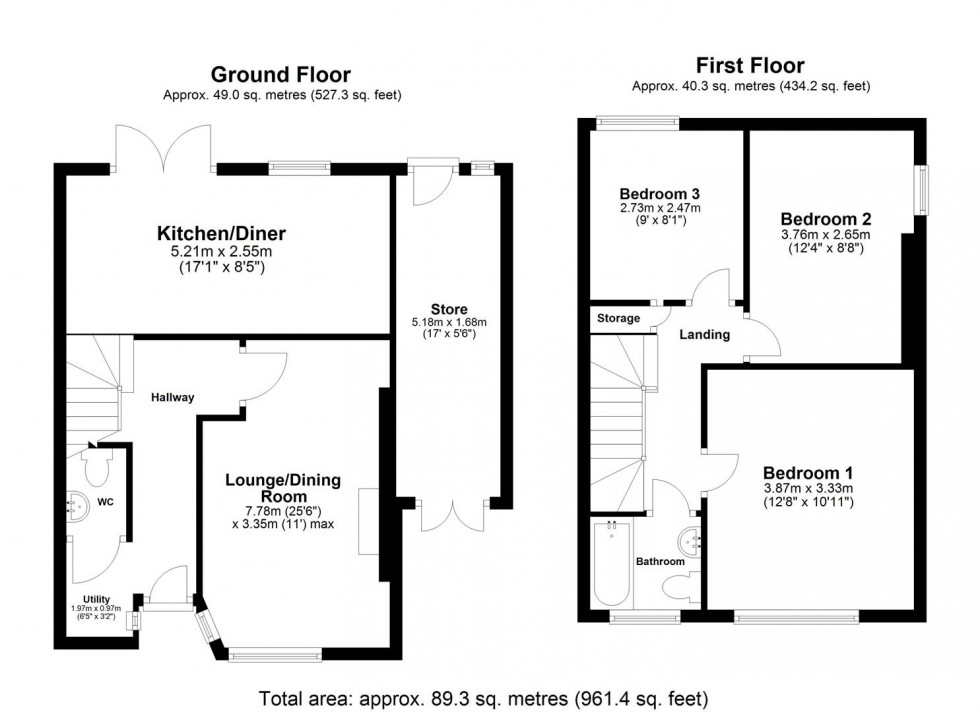 Floorplan for Olympia Crescent, Selby