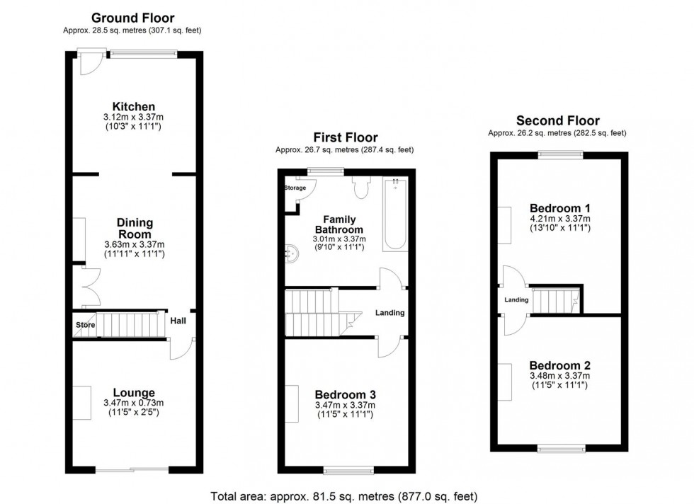 Floorplan for Westbourne Terrace, Selby
