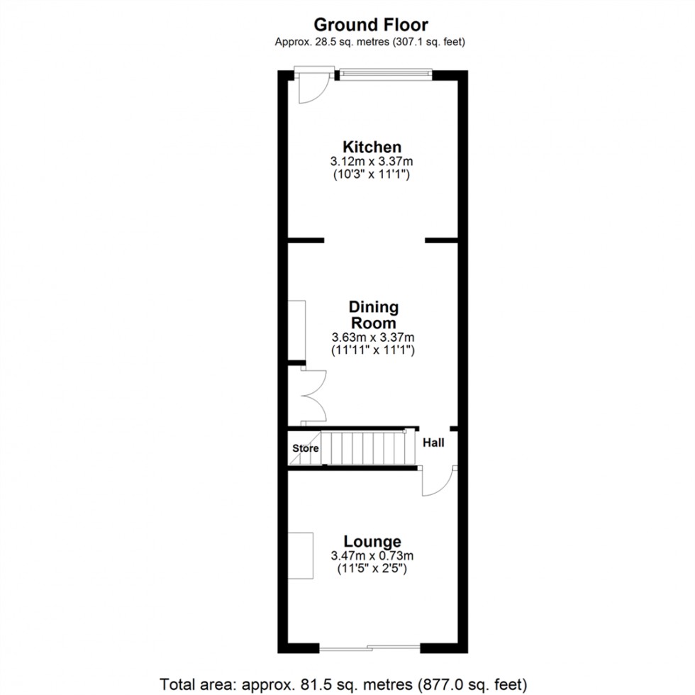 Floorplan for Westbourne Terrace, Selby