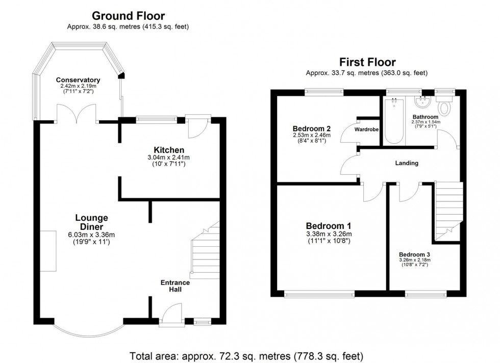 Floorplan for Ramsden Close, Brotherton
