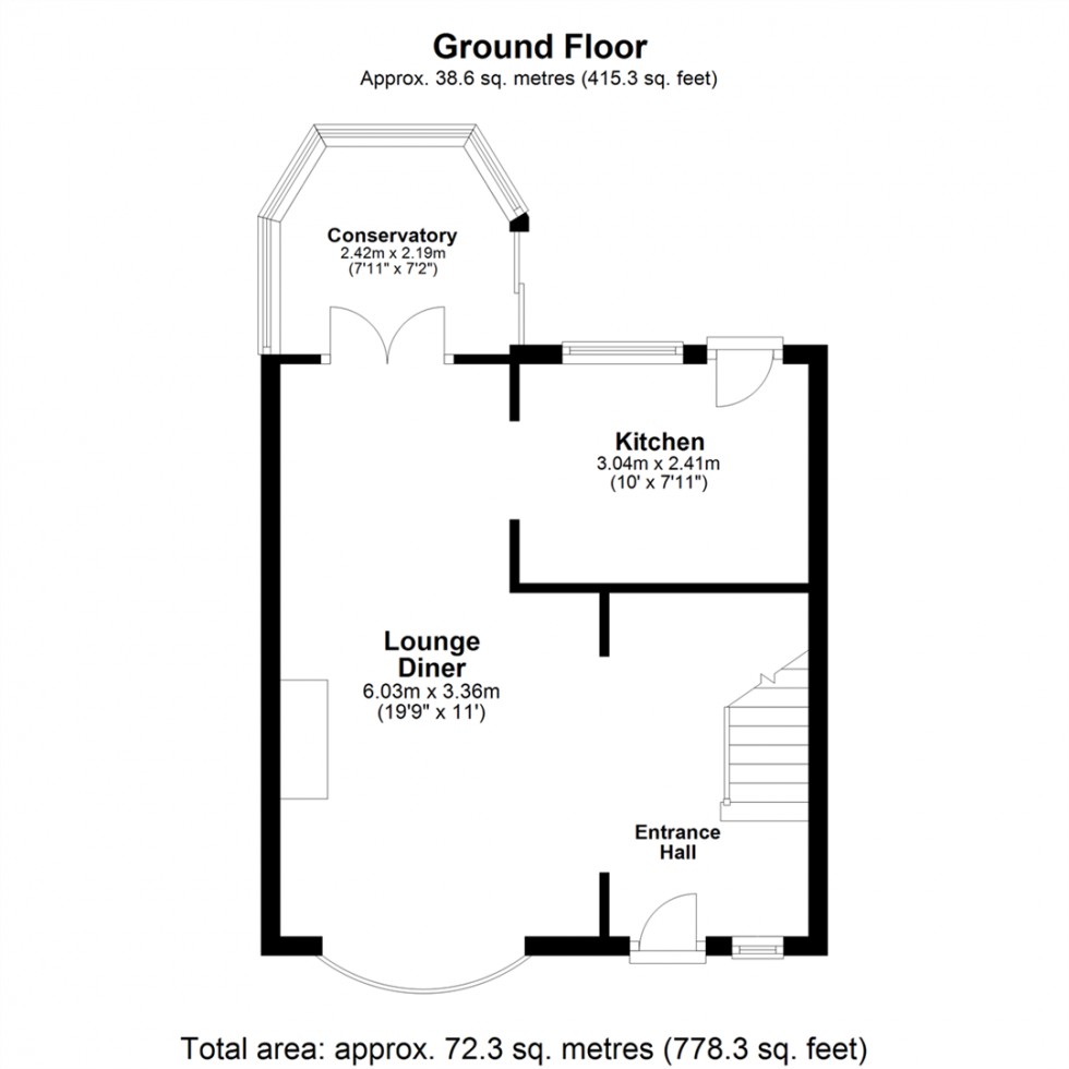 Floorplan for Ramsden Close, Brotherton