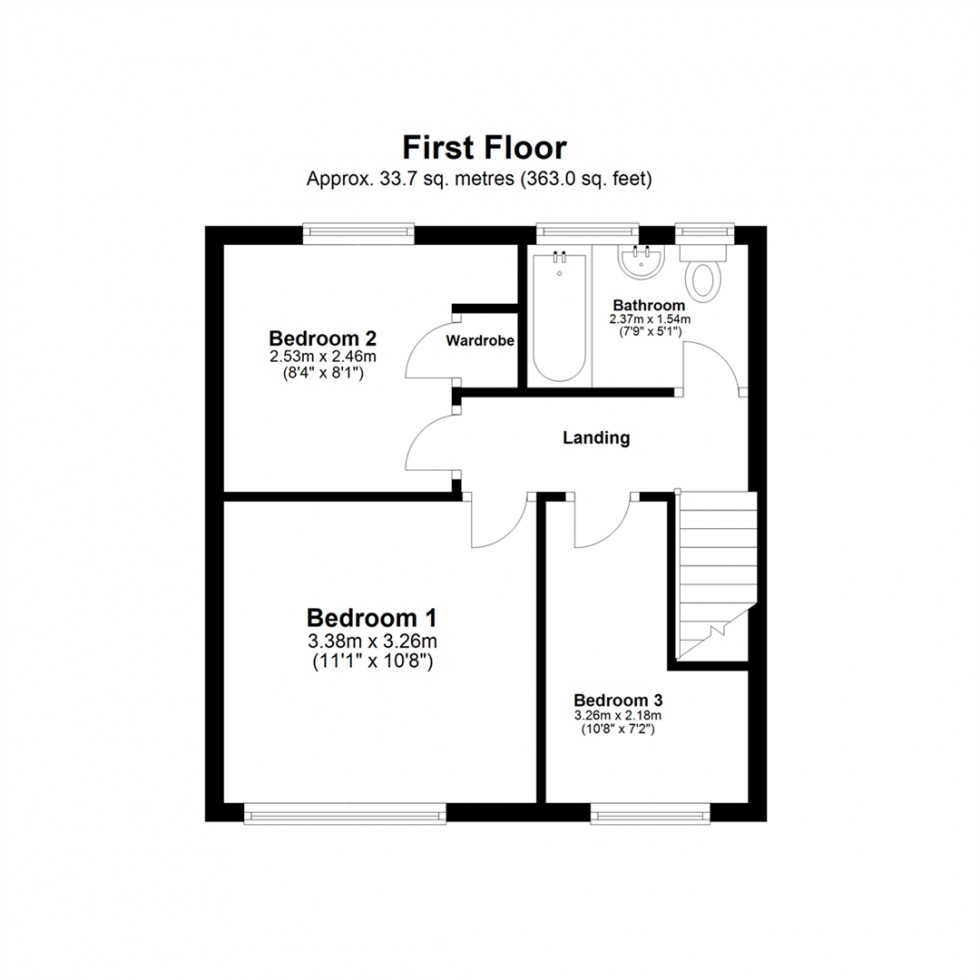 Floorplan for Ramsden Close, Brotherton
