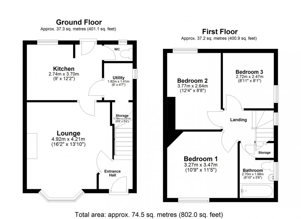 Floorplan for Olympia Crescent, Selby