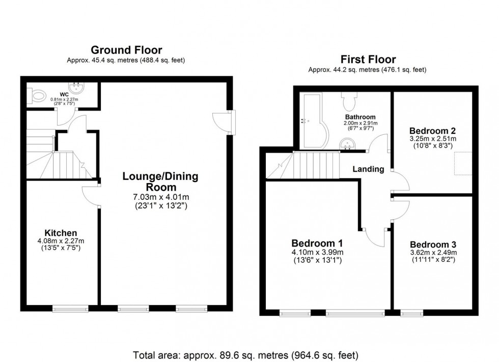 Floorplan for Parker Court, Percy Street, Old Goole