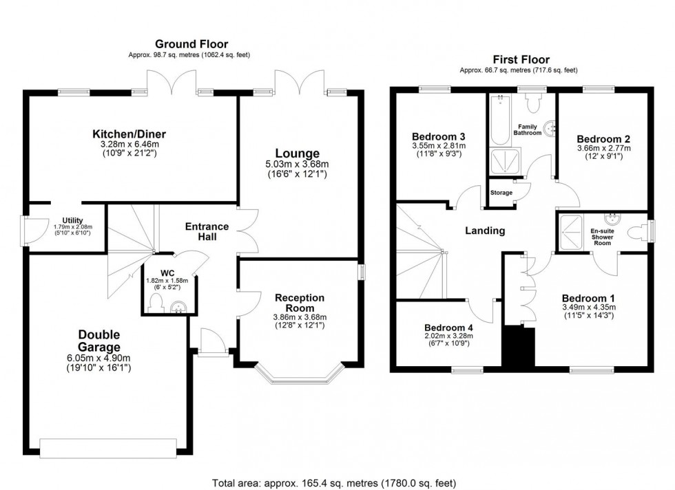 Floorplan for Goodyear Close, Howden, Goole