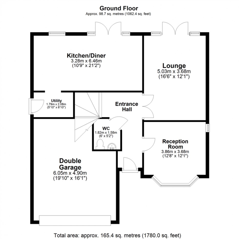 Floorplan for Goodyear Close, Howden, Goole