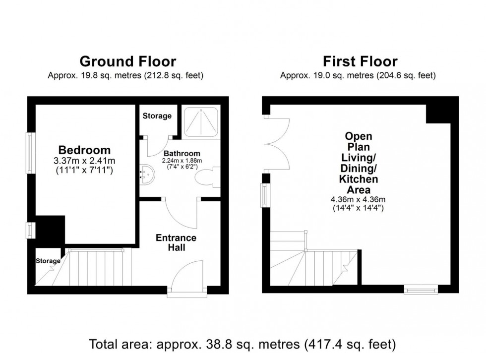 Floorplan for Clog Mill Gardens, Selby