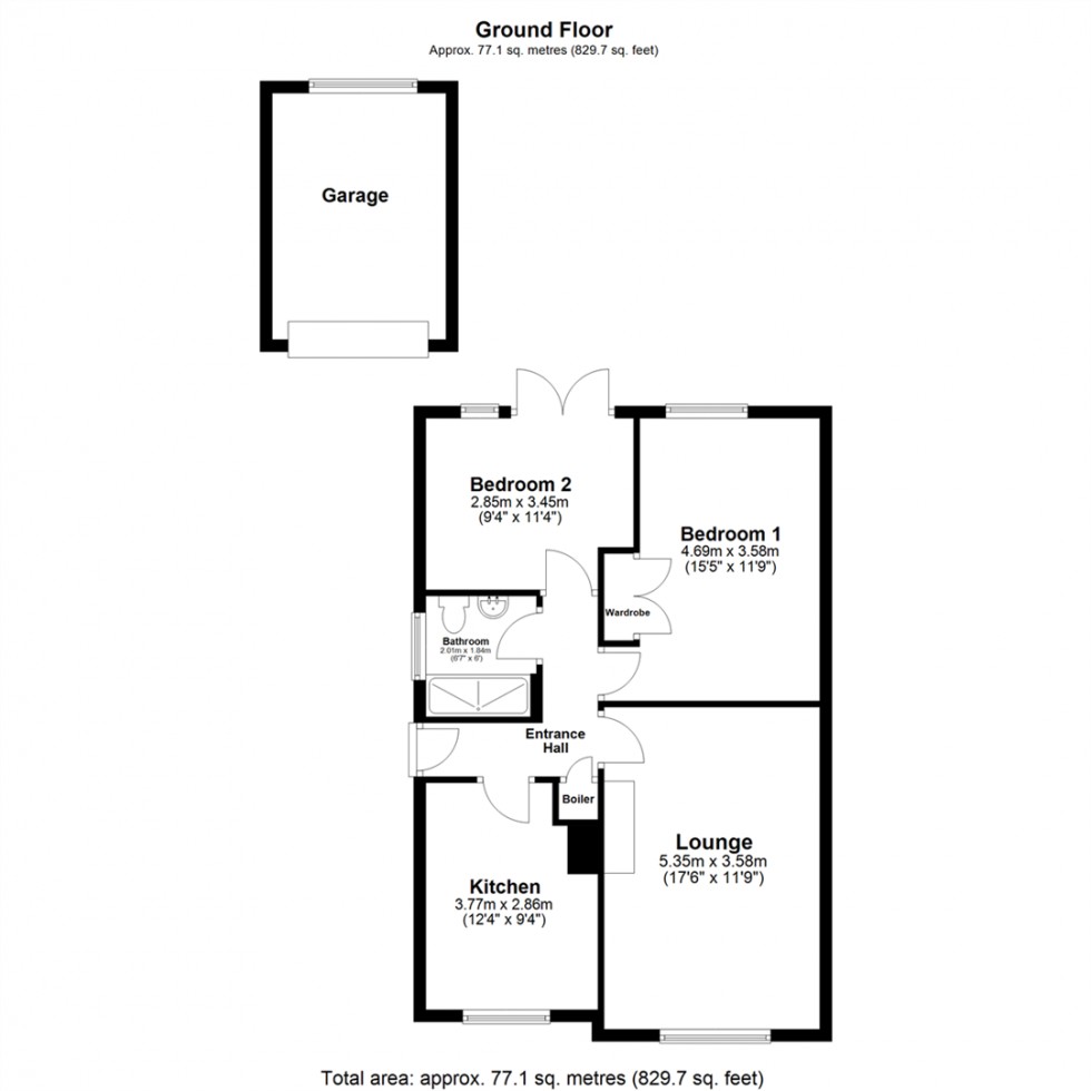 Floorplan for Foxhill Lane, Selby