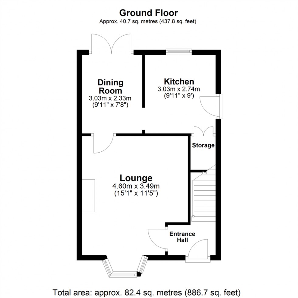 Floorplan for Croft Way, Camblesforth, Selby