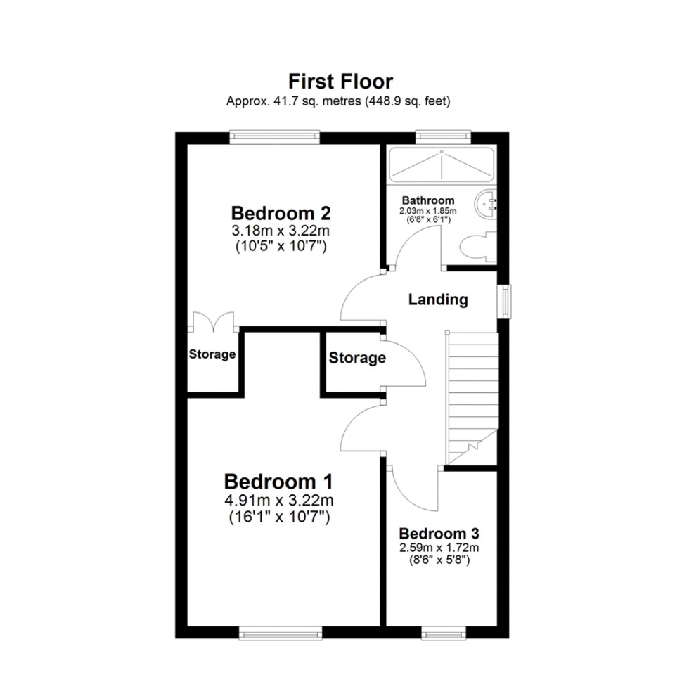 Floorplan for Croft Way, Camblesforth, Selby