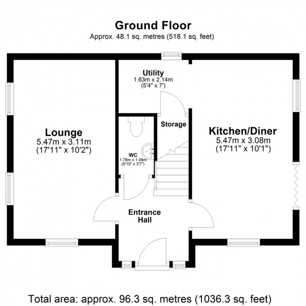 Floorplan for Chappell Close, Goole