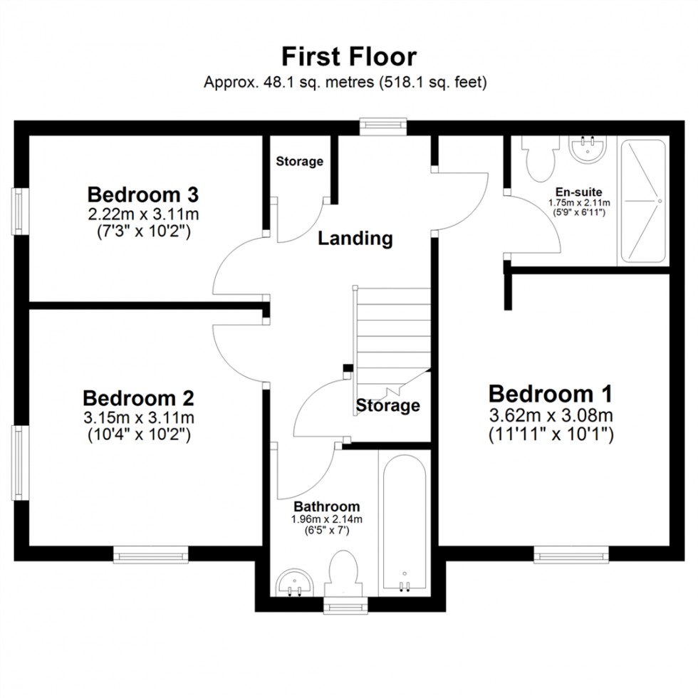 Floorplan for Chappell Close, Goole