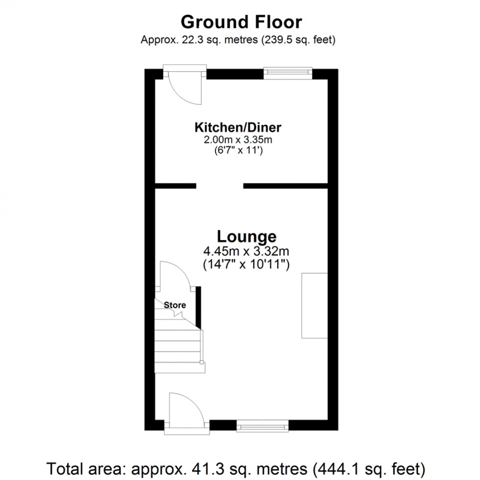 Floorplan for Main Street, Bubwith, Selby