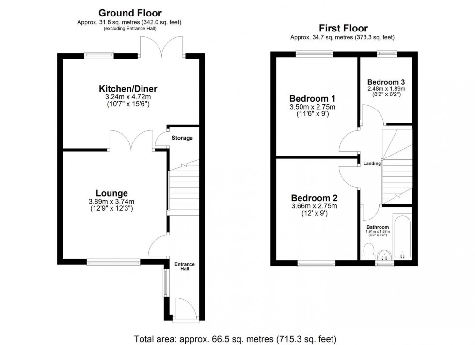 Floorplan for Grange Road, Camblesforth