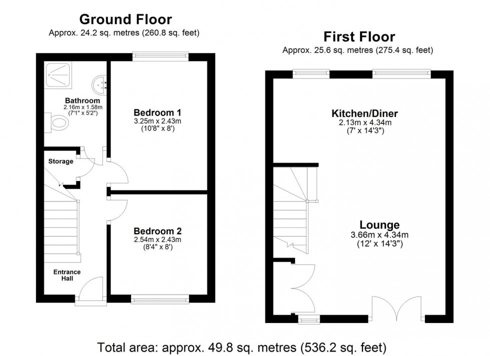 Floorplan for Clog Mill Gardens, Selby