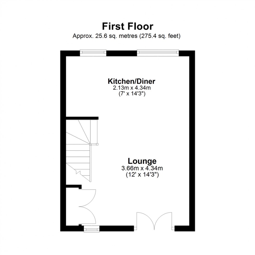 Floorplan for Clog Mill Gardens, Selby