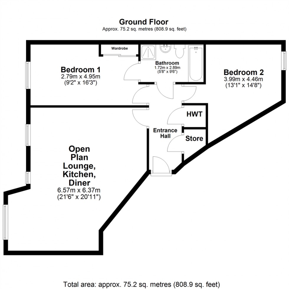 Floorplan for The Waterfront, Selby