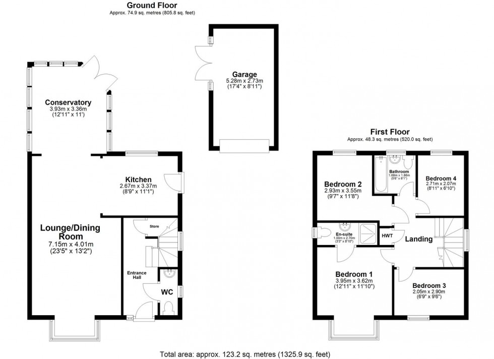 Floorplan for Maple Tree Avenue, Barlby, Selby