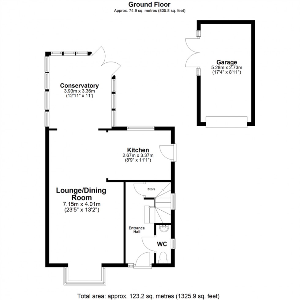 Floorplan for Maple Tree Avenue, Barlby, Selby