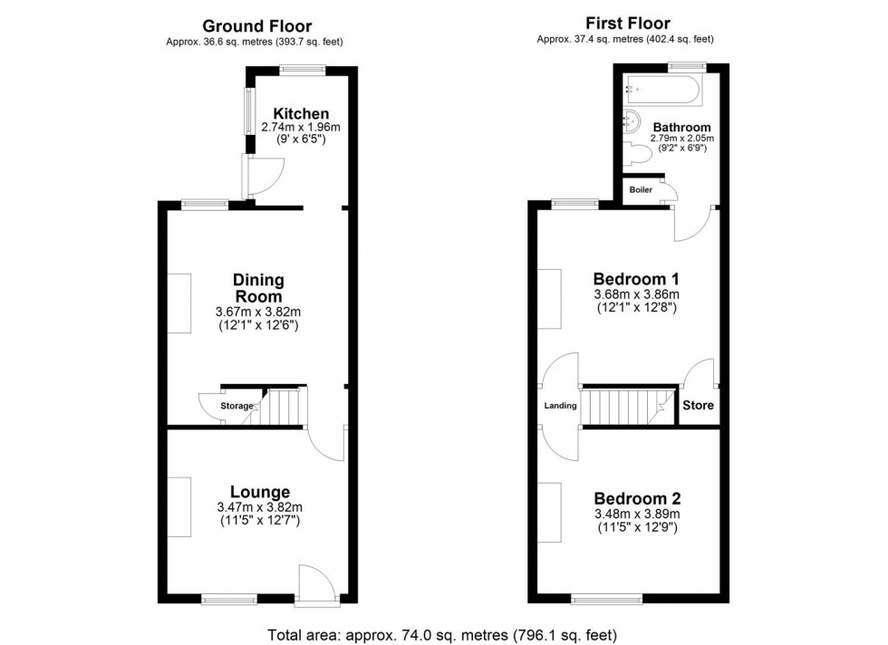 Floorplan for Gordon Street, Goole