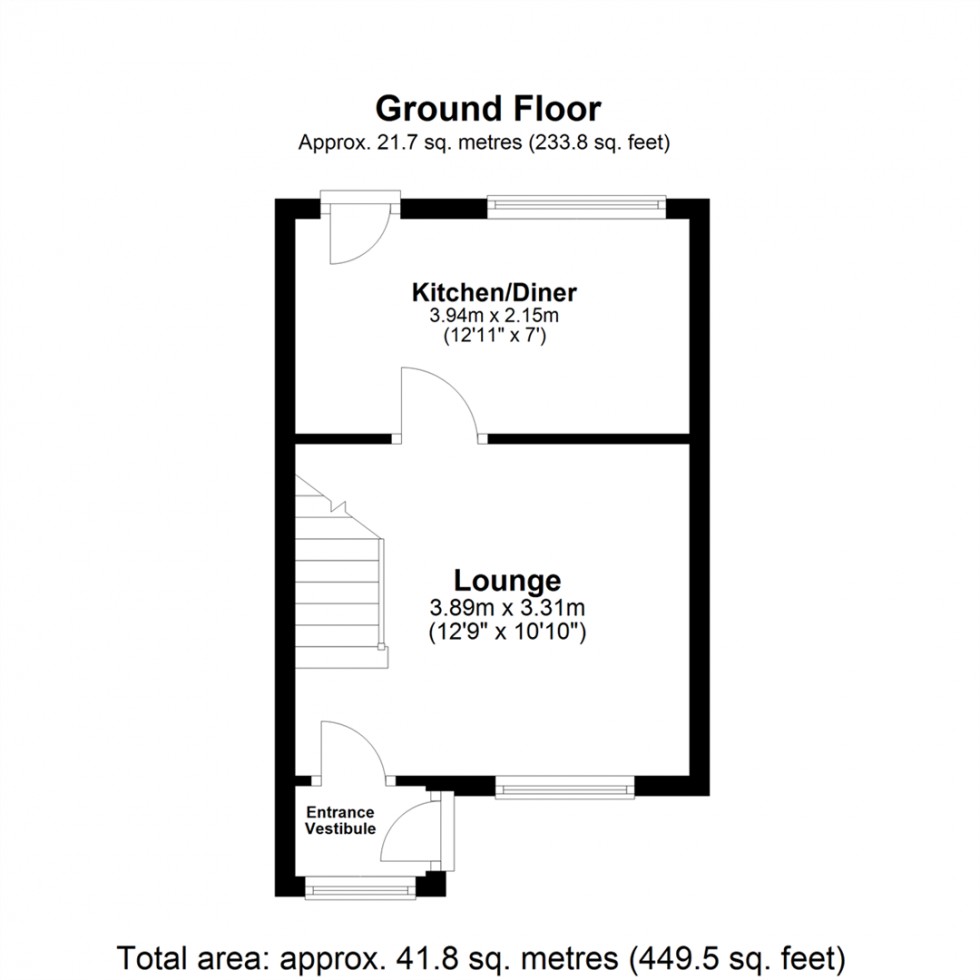 Floorplan for Coupland Road, Selby