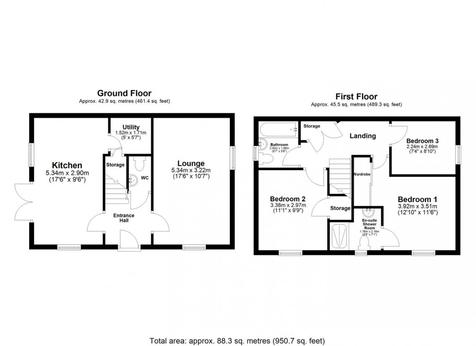 Floorplan for Foxglove Way, Beverley