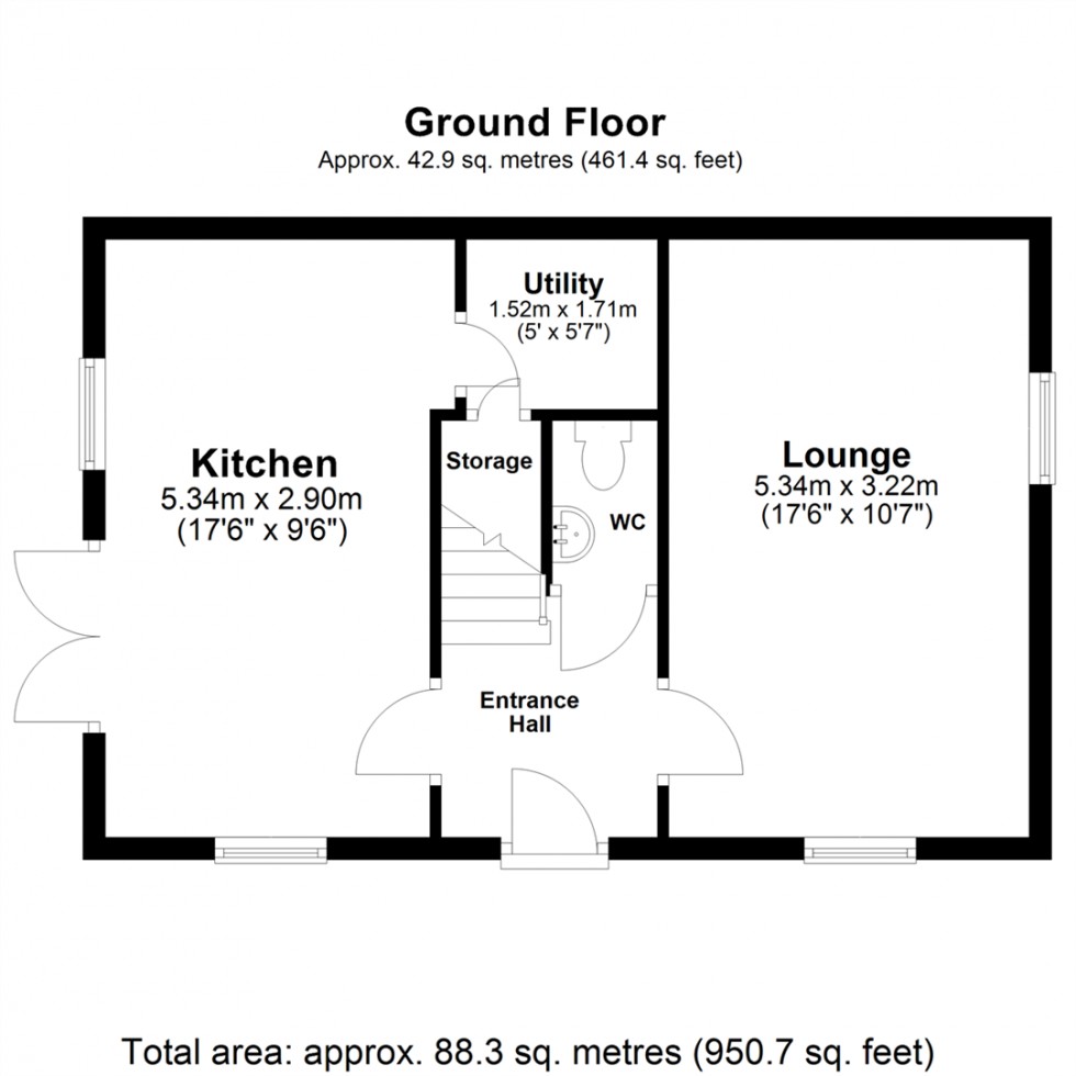 Floorplan for Foxglove Way, Beverley