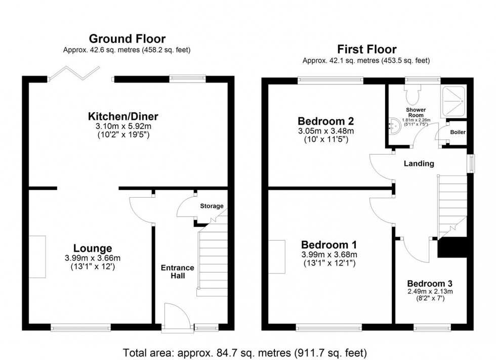 Floorplan for Courtneys, Selby