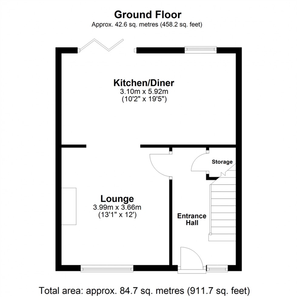Floorplan for Courtneys, Selby