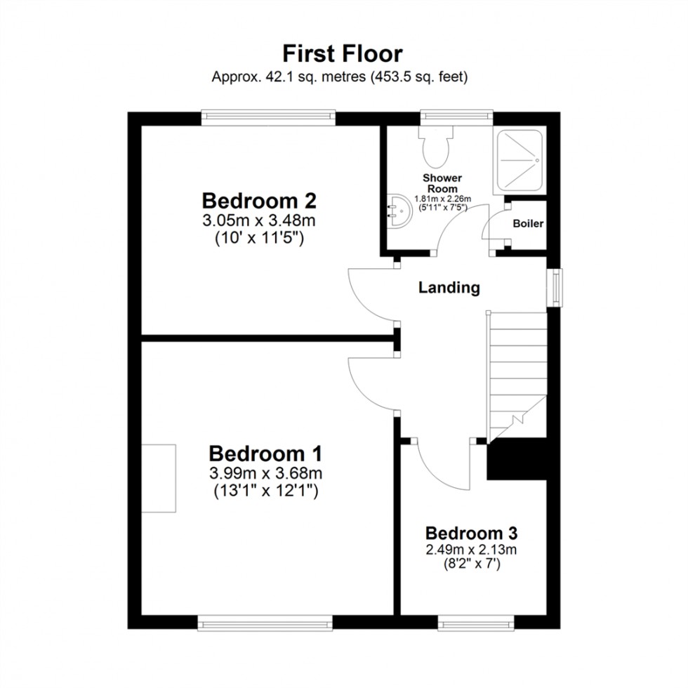 Floorplan for Courtneys, Selby