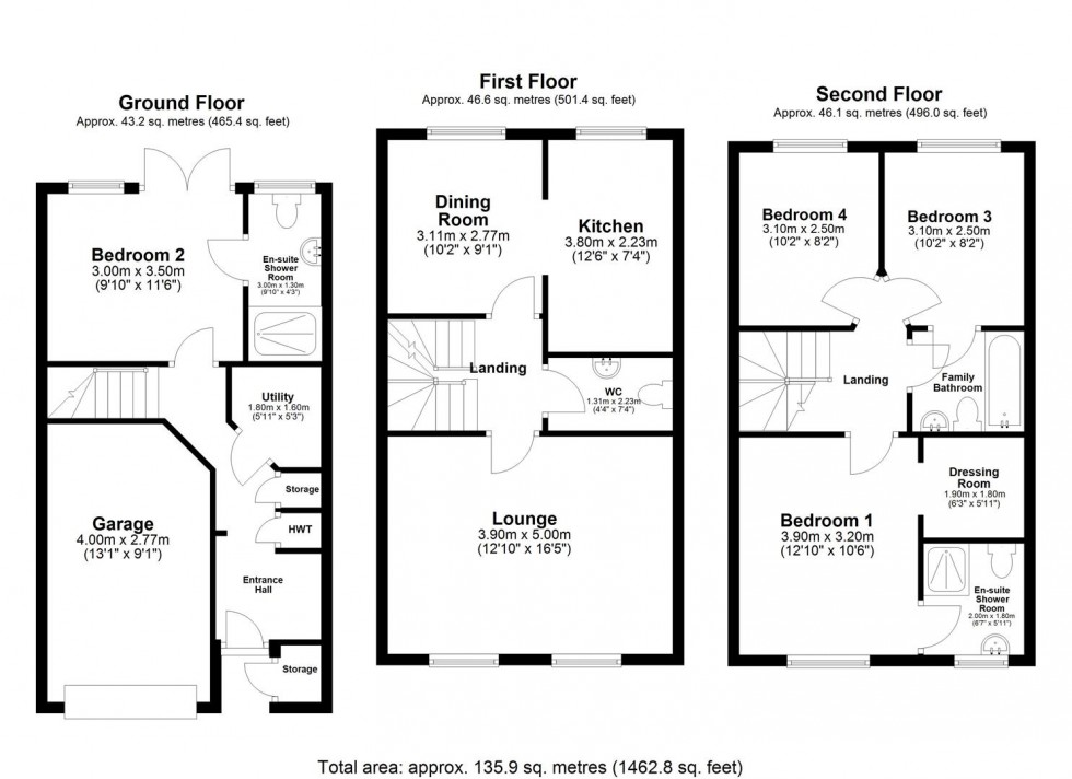 Floorplan for Abbots Mews, Selby