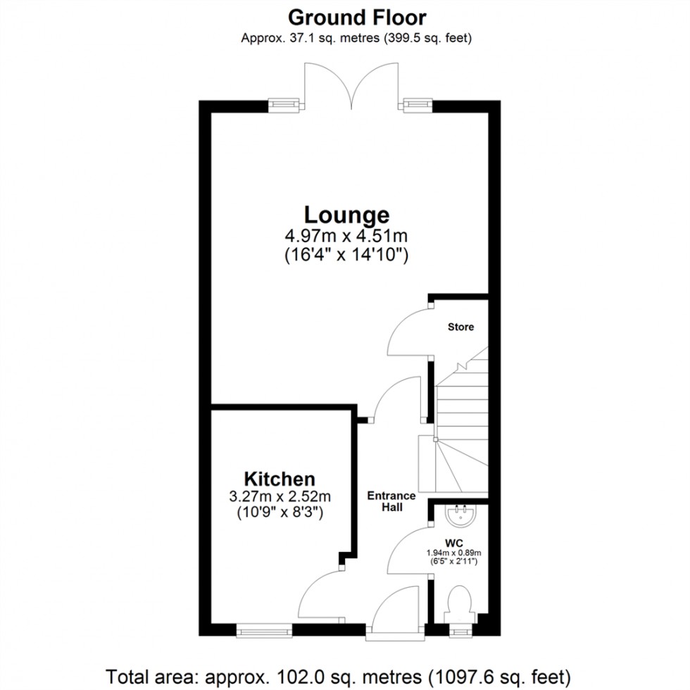 Floorplan for Sandwath Drive, Church Fenton