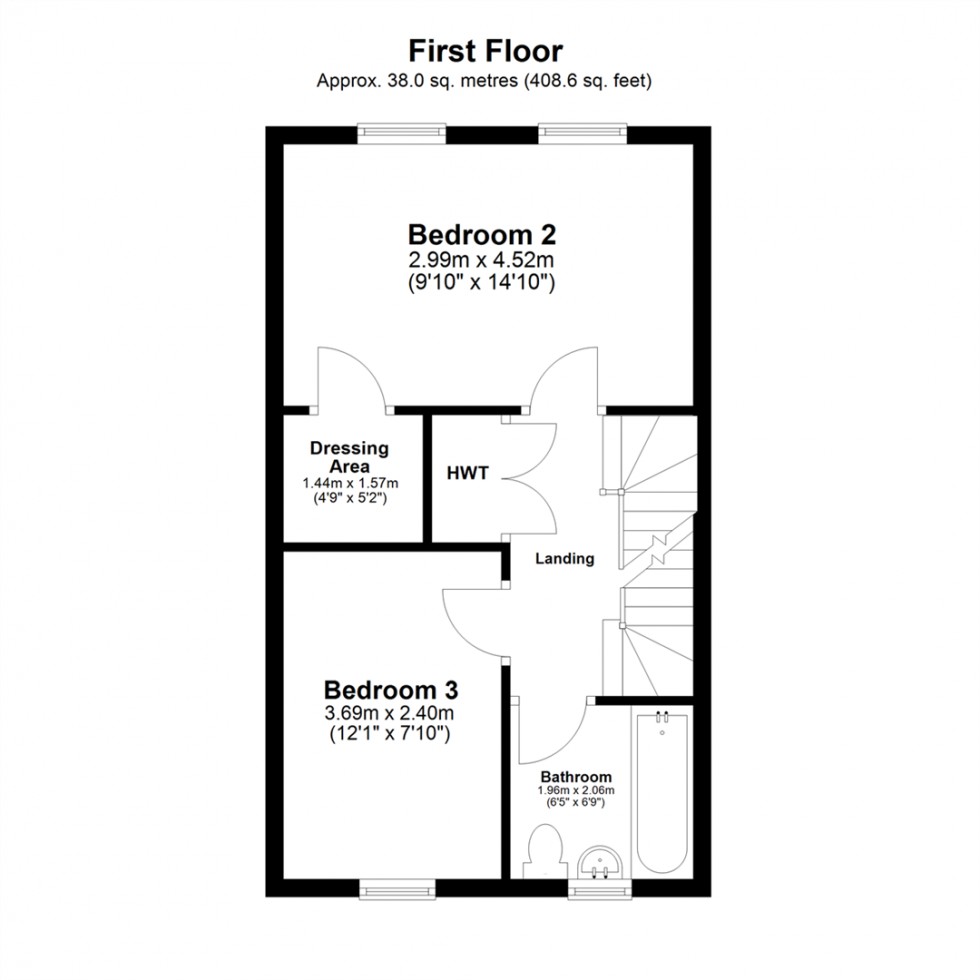 Floorplan for Sandwath Drive, Church Fenton