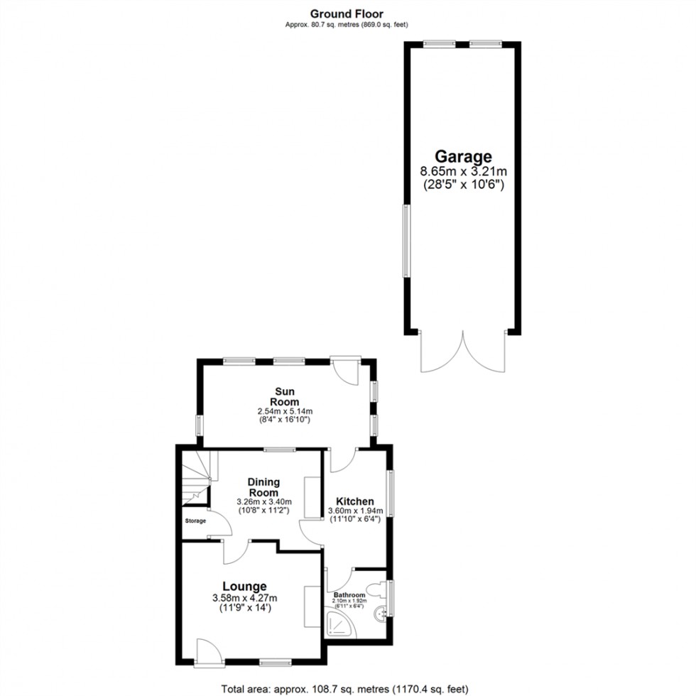 Floorplan for Ousegate, Selby