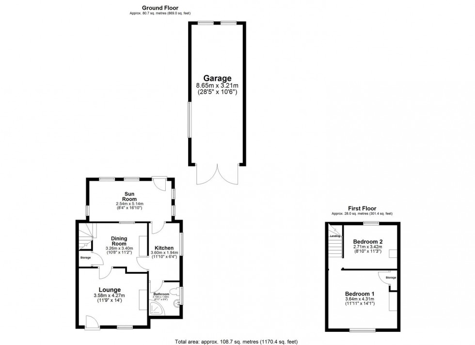 Floorplan for Ousegate, Selby