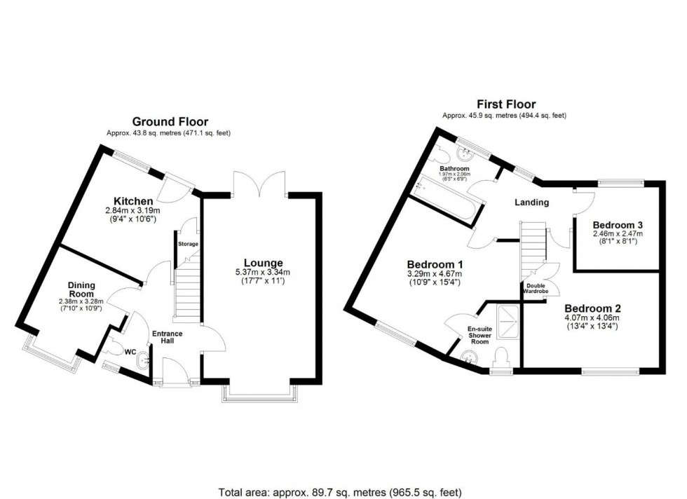Floorplan for Green Lane, North Duffield